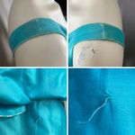 Vintage 1960s Lilli Ann Dress FLAWS Wounded Bird Peplum Skirt Blue White Stripes Size XXS Photo 9