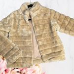 NEWING JEANS FAUX FUR COAT Y2K EUC Size undefined Photo 0
