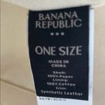 Banana Republic Cream Boho Woven Tote with Tan Accents Photo 4