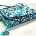 Vera Bradley 3 in 1 Blue Go Fish Crossbody Wristlet Wallet RFID Photo 1
