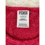 PINK - Victoria's Secret Victoria's‎ Secret PINK Red Long Sleeve Sleepwear Top Gold Lettering Women's Photo 3