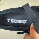 TSUBO Women's Juba Suede Leather Quilted Mary Jane Kitten Heels Size 8 Black‎ Black Photo 4