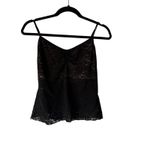 Y2K Cookie Cami Black‎ Lace Sheer Whimsigoth Lingerie Tank Top Large Black Photo 1