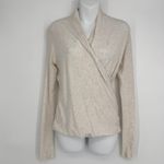 Lululemon  Radiant Long Sleeve Wrap Top Size 2 Heathered Beige Thumbholes Active Photo 1