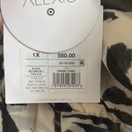 Alexis Elegant Black and White Leaf Print Dress Photo 7