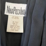 Nina Piccalino vintage black goth jumpsuit with three buttons, size 14 Photo 1