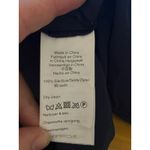 J Crew 365 Silk Blouse Size 14 Navy Gray Trim Preppy Academia Office Blue Photo 5