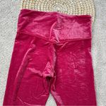 Athleta  Elation Velvet Tight Leggings Pull On High Rise Activewear Class Pink M Photo 6