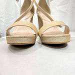 Forever Chunky Heel Low Platform Formal Sandal Heels Glitter Size 6 Gold Photo 6