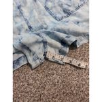 Aerie  Women's Denim‎ Romper Overalls Shorts Tie Strap Acid Wash Blue L/G Photo 5