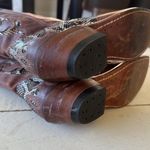 Boulet Women's Western Snakeskin & Leather Cowboy Boots, 8 Brown Photo 7