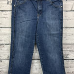 Gloria Vanderbilt  Women's Mid‎ Rise Blue Denim Capri Super Cute [Size 14] Photo 0