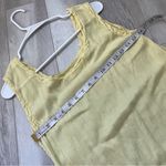 Cotton Lightweight Dress sleeveless sheer knee length womens Yellow small petite Size undefined Photo 2