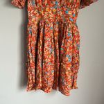 Roller Rabbit  Vado Cecilia Dress Fit and Flare Orange Floral Small Photo 5