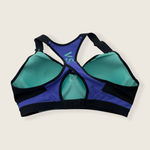 Victoria's Secret VSX Sport Racerback Bra Green Purple Black Stripe Colorblock Lightly Lined 34C Photo 8