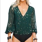 BuddyLove Metallic Star Print Bodysuit  Photo 0