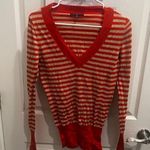 Gap  orange and cream striped sweater Photo 0