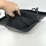 Unbranded Woven Strap Leather Shoulder Tote Bag Black Photo 4