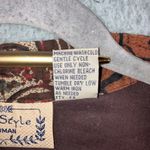 VTG Life Style Woman Floral Print Jacket Women 2X Button Front Patchwork Artsy Brown Photo 8