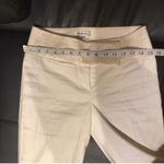 Bebe Vintage y2k Linen Trousers Satin Casual Coastal minimalist preppy cottage Western Dressy Pants Wide Bootcut Flare Photo 4