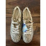 Toms NEW  Alex Natural Textured Cheetah 8 Ortholite comfort foam insole Canvas Photo 4