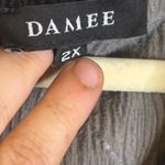 Damee Vest Sleeveless Women's Size 2X‎ Velour Black Gray Photo 2