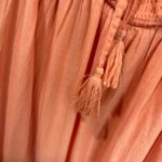 American Eagle  Maxi Dress Size XXL Cotton Peach Cut Out V Neck Boho Summer Photo 5