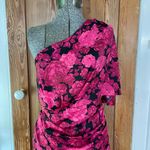DO+BE NWT Floral One Shoulder Roses Midi Tulip Dress - Size Small Photo 5