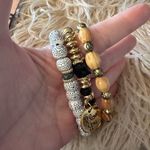 Beaded I Love You Bracelet Trio 🎅🏼Great Stocking Stuffer Gold Photo 4