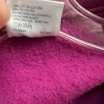 Vintage Fuchsia Elaborate Floral Applique Open Front Sweatshirt cardigan. Size Size 2X Photo 7