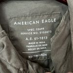 American Eagle Outfitters Zip Up Button Hooded Anorak Jacket Green Size XS ♣️ Photo 3