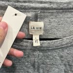 Rebecca Taylor New! La Vie  | Grey Terry Dress Puff Sleeve Womens Large Photo 5