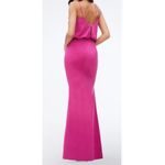 Dress the Population New  Gracelyn Blouson Jersey Gown In Hibiscus Sz M $248 Photo 1