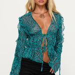 Princess Polly  Zebra Print Long Sleeve top Photo 0