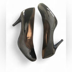 Victor Alfaro "Knox" 8.5 Medium Women's Patent Black 3.5” Stiletto Stacked Heel. Size undefined Photo 2