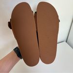 Loeffler Randall NWOB Buckled Suede Trim Slide Sandals in Brown Photo 5