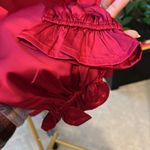 Flower & Feather blouse Red Size 2X Photo 5