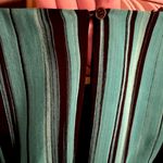 Elizabeth and James  Aqua Striped Silk Open-Back Dolman Mini Dress – Size 4 NEW Photo 8