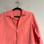 Frank & Eileen  Barry Famous Denim Button Down Distressed Shirt Neon Watermelon Photo 1
