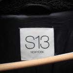 NWT Womens S13 SAM Faux Sherpa Black Coat Jacket Size L Photo 9