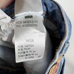 Levi's Women's 501 Light Wash Button Fly Distressed Jean Shorts Sz 28 Boho Photo 8