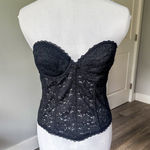 Frederick's of Hollywood  Black Lace Corset Bustier Photo 0