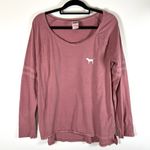 PINK - Victoria's Secret  dog logo Large tee shirt long sleeve‎ Casual Photo 0