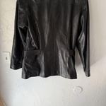 Selection Leathers Jacket Womens Large Genuine Leather Zip Pockets Buckle Moto Black Photo 10