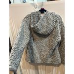 Love Tree  Gray Sherpa Hoodie Full Zip‎ Jacket Cozy Warm Womens Photo 5