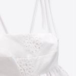 ZARA  dress mini sundress lace white boho vacation casual summer Photo 10