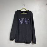 MV Sport  Gray Moar Oversized Crewneck Sweater Sz L Photo 1