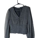 Abercrombie & Fitch Chiffon Cropped Long Sleeve Top Size XS Photo 1