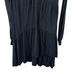 Free People Sz XS Women's Best Girl Long Sleeve Keyhole Back Tiered Tunic Dress Photo 2