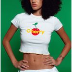 Cherry LA  Baby Tee Photo 1